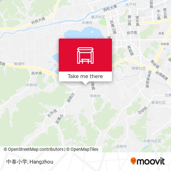 中泰小学 map