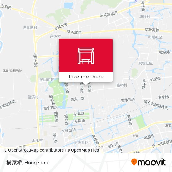 横家桥 map