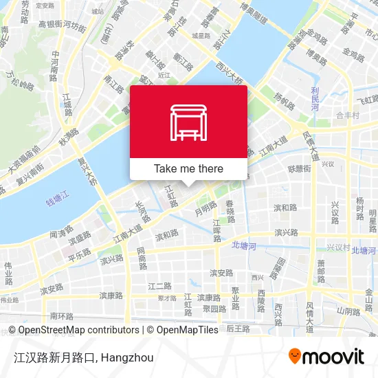 江汉路新月路口 map