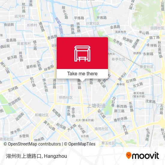 湖州街上塘路口 map