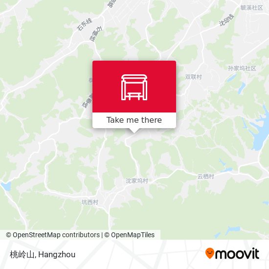 桃岭山 map