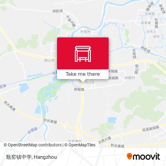 瓶窑镇中学 map