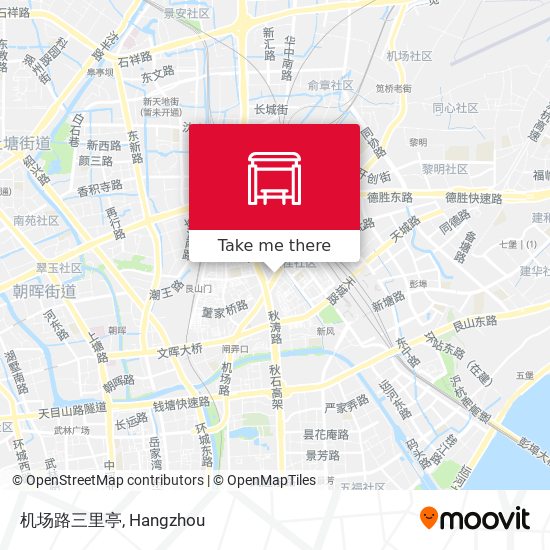 机场路三里亭 map