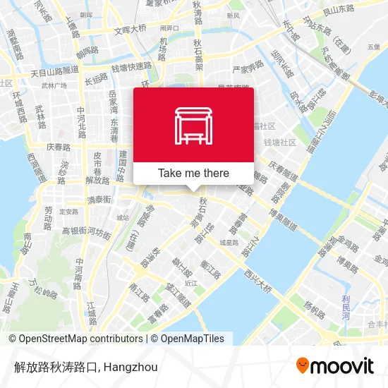解放路秋涛路口 map