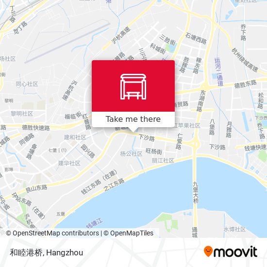 和睦港桥 map