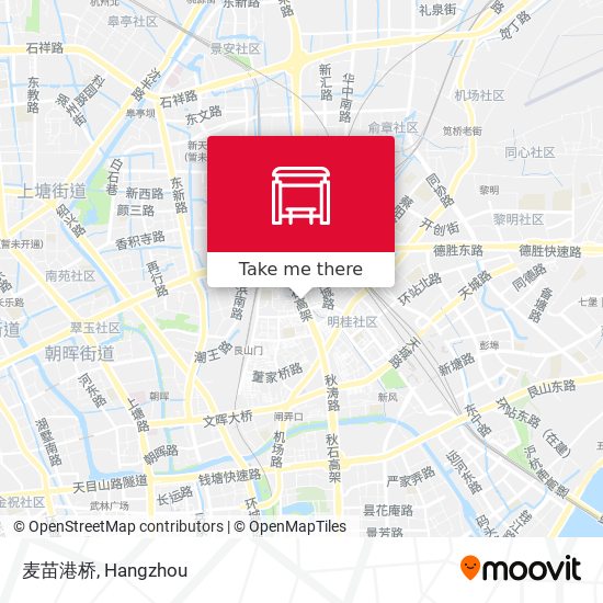 麦苗港桥 map