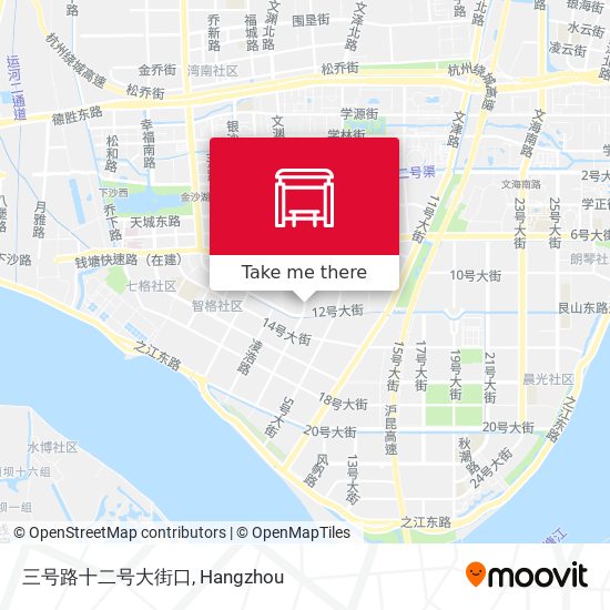 三号路十二号大街口 map