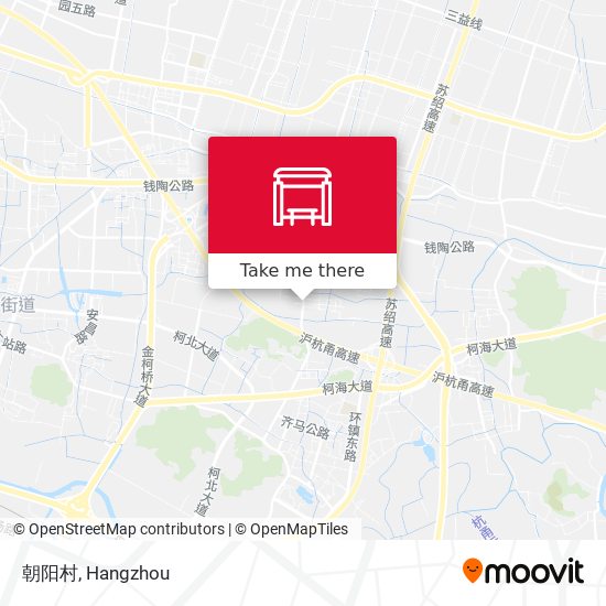 朝阳村 map