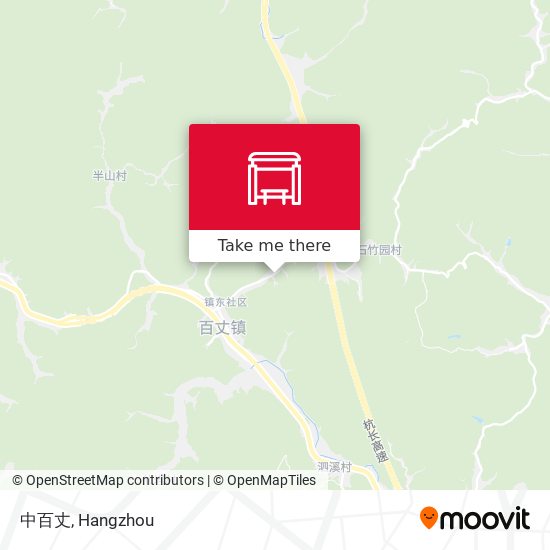中百丈 map