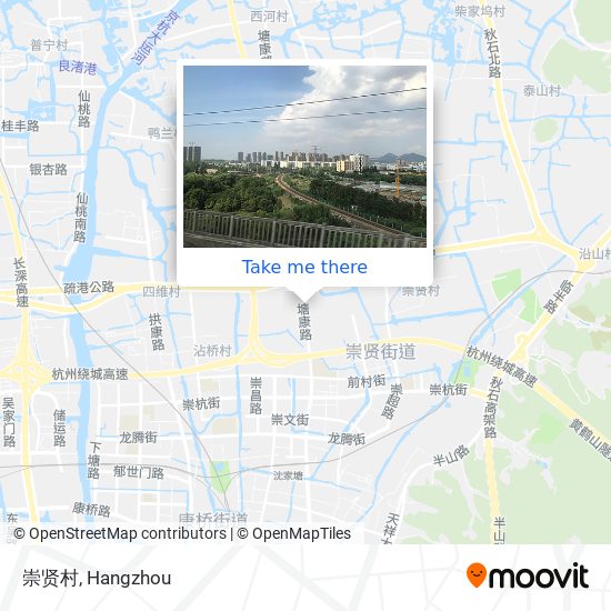 崇贤村 map