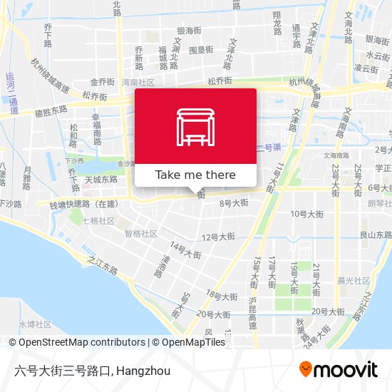 六号大街三号路口 map