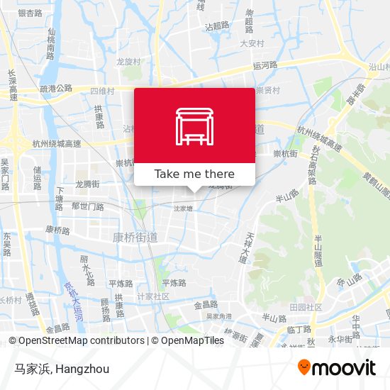 马家浜 map