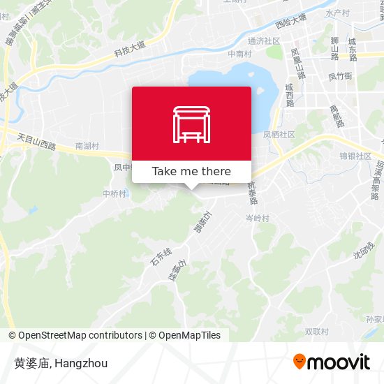 黄婆庙 map