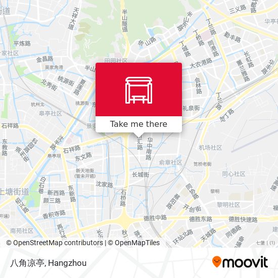 八角凉亭 map