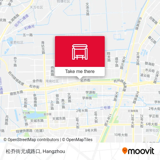 松乔街元成路口 map
