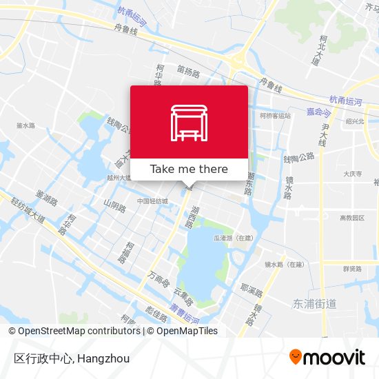 区行政中心 map
