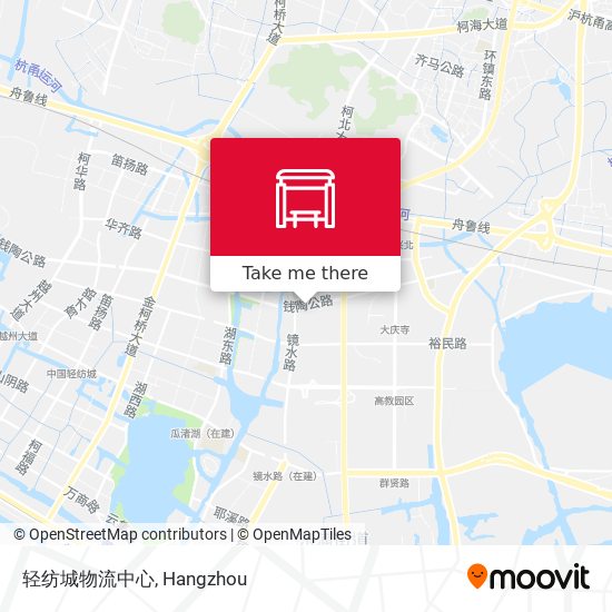 轻纺城物流中心 map