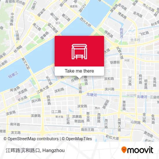 江晖路滨和路口 map