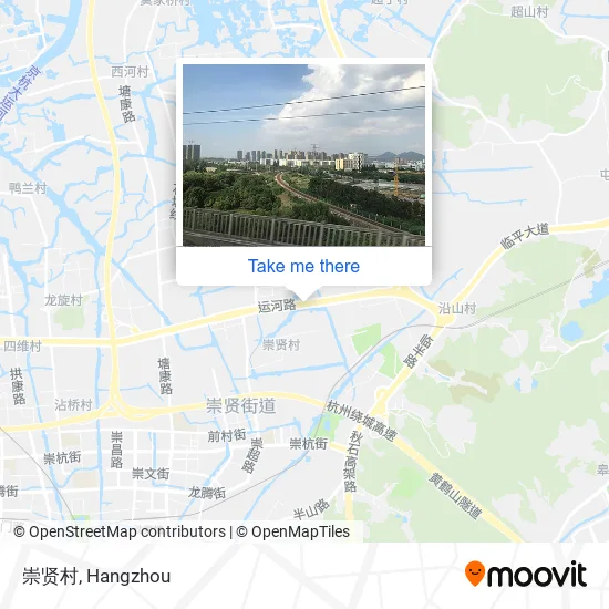 崇贤村 map