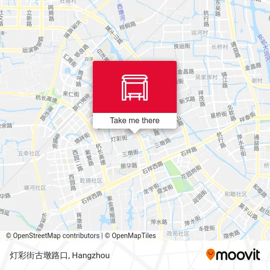 灯彩街古墩路口 map
