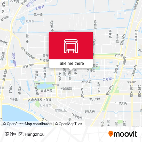 高沙社区 map