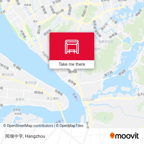 闻堰中学 map