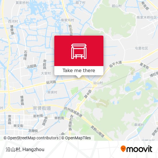 沿山村 map