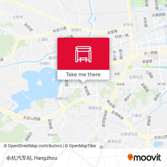 余杭汽车站 map