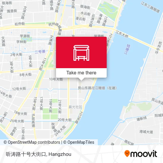 听涛路十号大街口 map