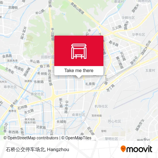 石桥公交停车场北 map