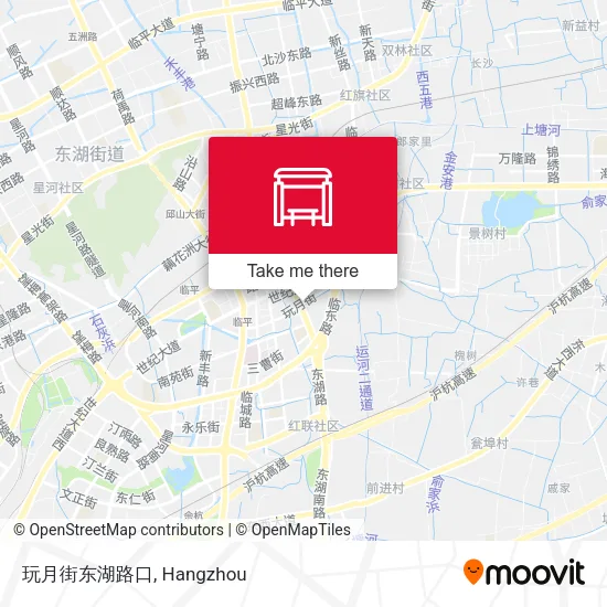 玩月街东湖路口 map