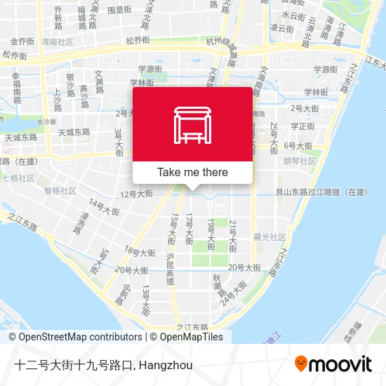 十二号大街十九号路口 map