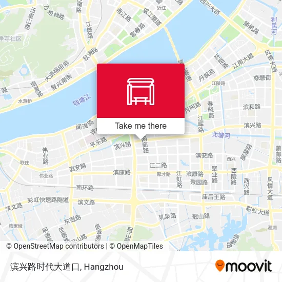 滨兴路时代大道口 map