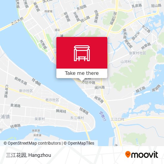 三江花园 map