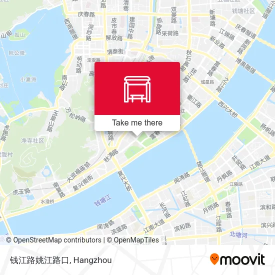 钱江路姚江路口 map