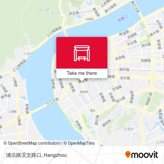 浦沿路滨文路口 map