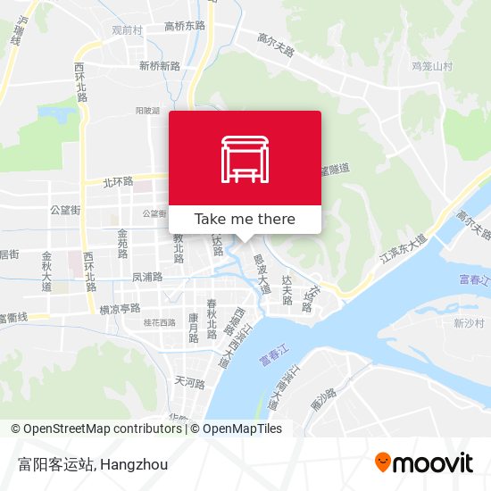 富阳客运站 map