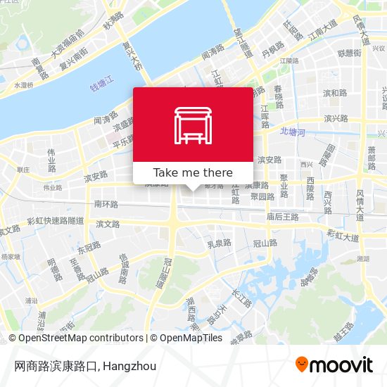 网商路滨康路口 map