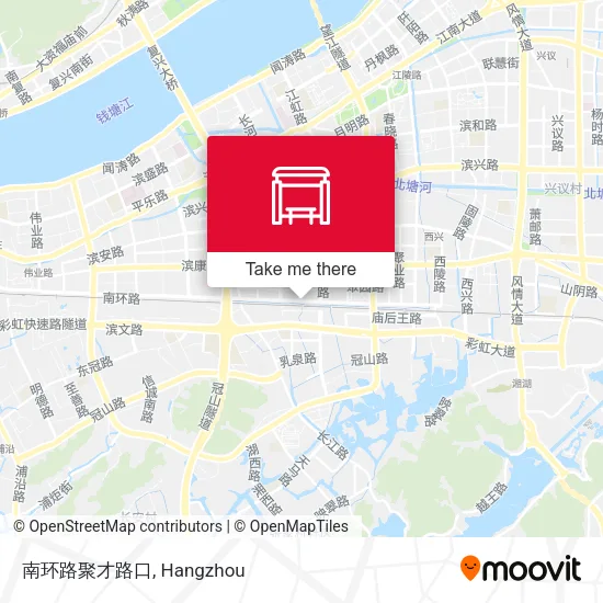 南环路聚才路口 map
