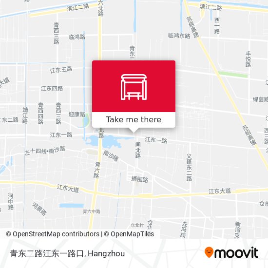 青东二路江东一路口 map