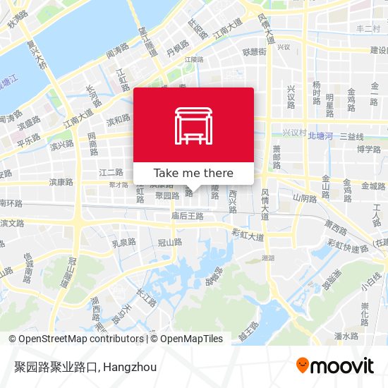 聚园路聚业路口 map