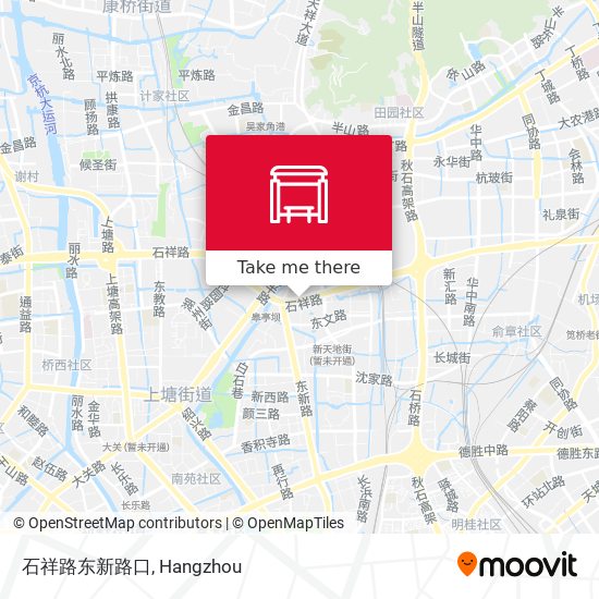 石祥路东新路口 map