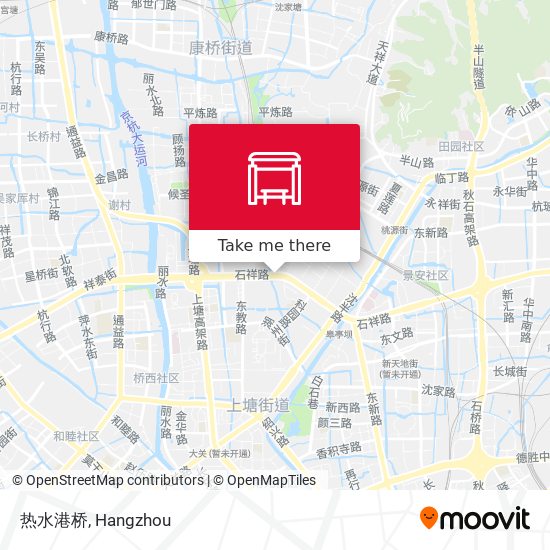 热水港桥 map