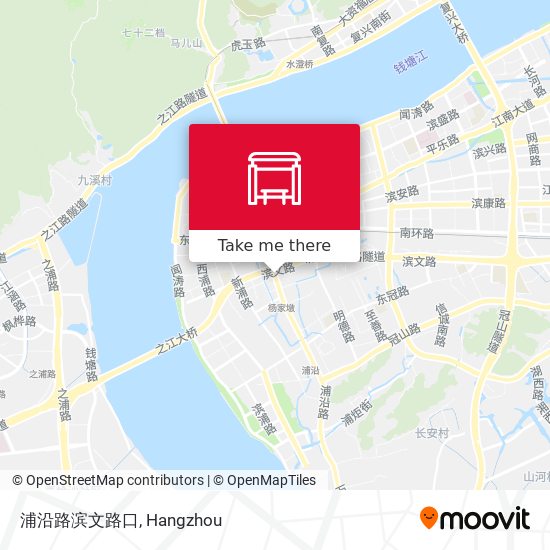 浦沿路滨文路口 map