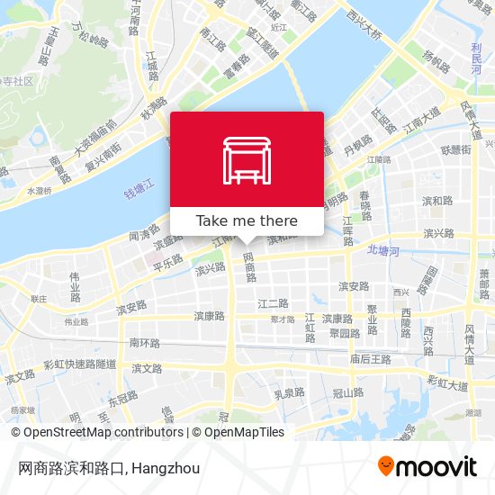 网商路滨和路口 map