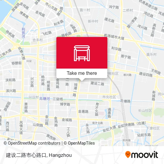 建设二路市心路口 map