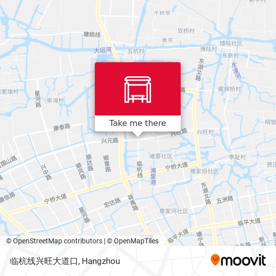 临杭线兴旺大道口 map