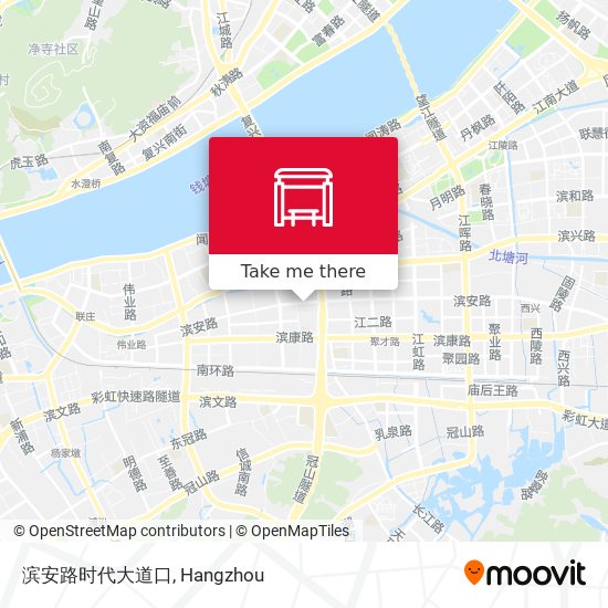 滨安路时代大道口 map