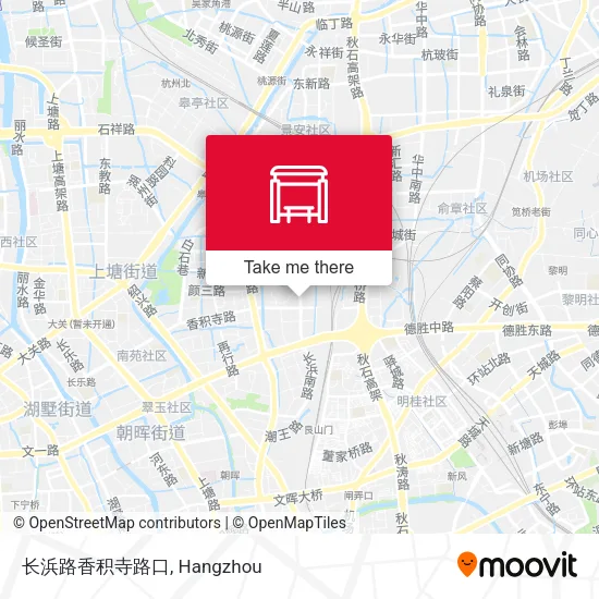 长浜路香积寺路口 map