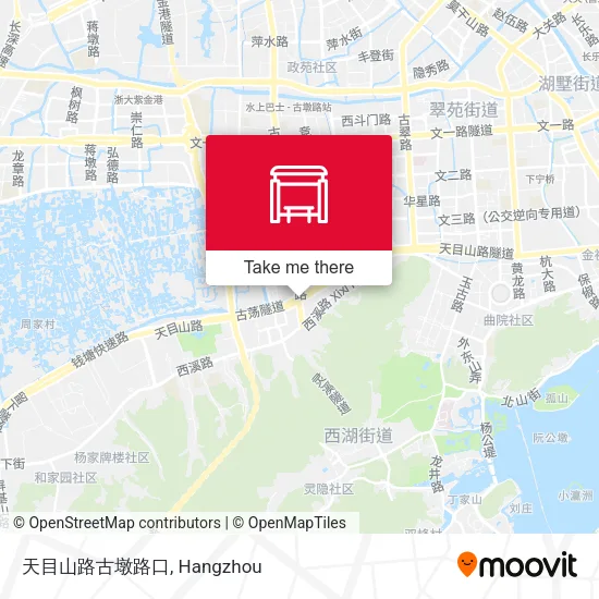 天目山路古墩路口 map